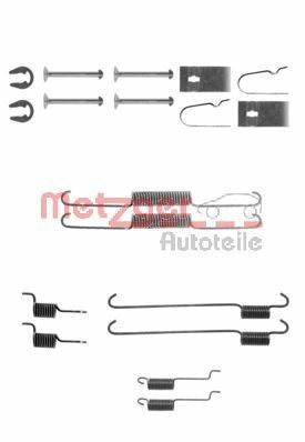 METZGER 105-0815 Lisakomplekt, Piduriklotsid APPLAUSE 1.6 16V 99 HP Bensiin 2000