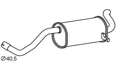 VEGAZ Rear silencer Article number: RS-416 cheaply