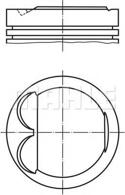 MAHLE ORIGINAL Piston Article number: 6077702 cheaply