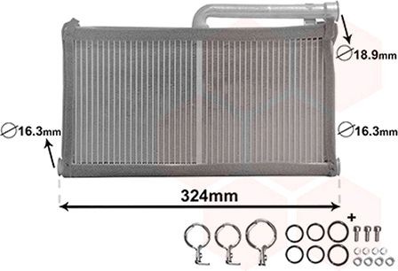 VAN WEZEL Heater matrix Article number: 03006296 cheaply