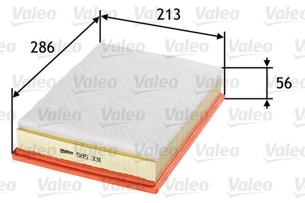 VALEO Air filter Article number: 585331 cheaply