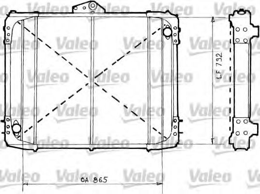VALEO Engine radiator Article number: 730487 cheaply
