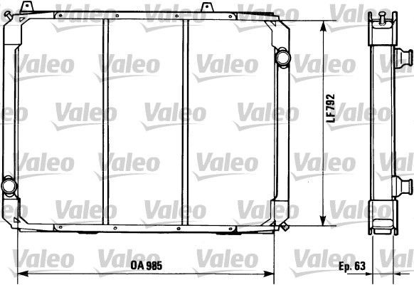 VALEO Engine radiator Article number: 730488 cheaply