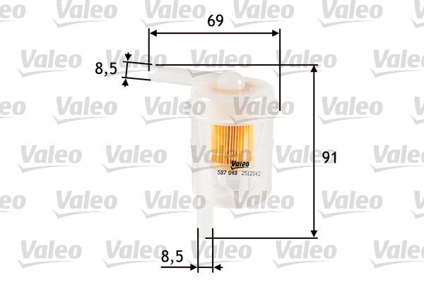 VALEO Brændstof-filter Varenummer: 587048 billige