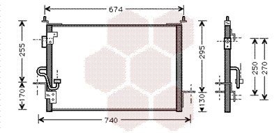 VAN WEZEL Air conditioning condenser Article number: 02005143 cheaply