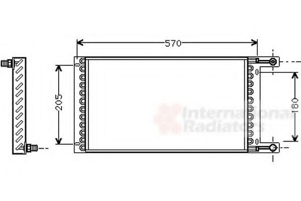 VAN WEZEL Air conditioning condenser Article number: 73005060 cheaply