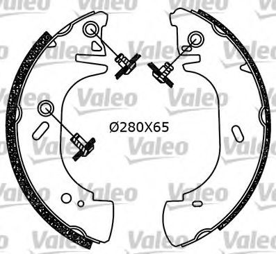 VALEO Brake Set, drum brakes Article number: 554730 cheaply