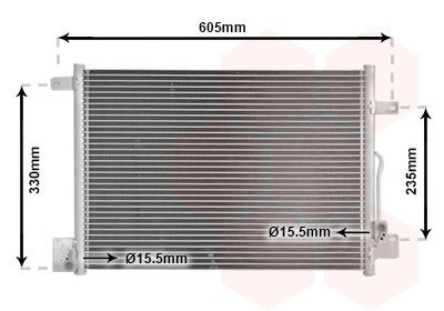VAN WEZEL Air conditioning condenser Article number: 73005071 cheaply