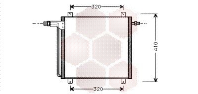 VAN WEZEL Air conditioning condenser Article number: 43005200 cheaply