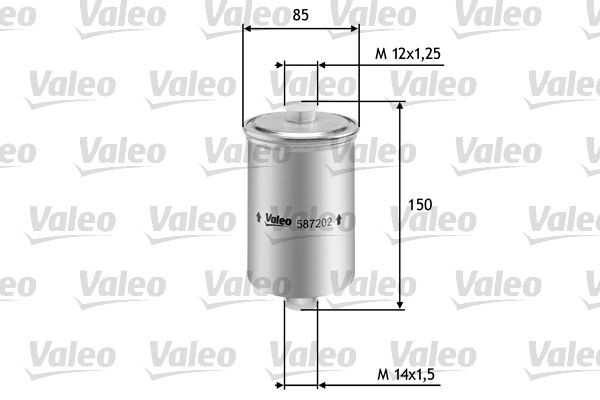 VALEO Brændstof-filter Varenummer: 587202 billige