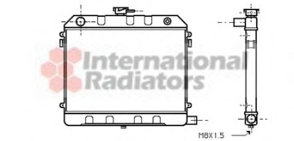 VAN WEZEL Engine radiator Article number: 37002130 cheaply