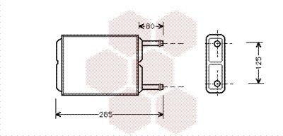 VAN WEZEL Heater matrix Article number: 27006123 cheaply