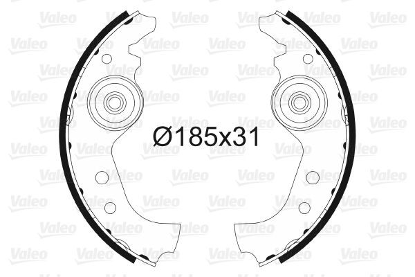 VALEO Brake Shoe Set Article number: 562761 cheaply