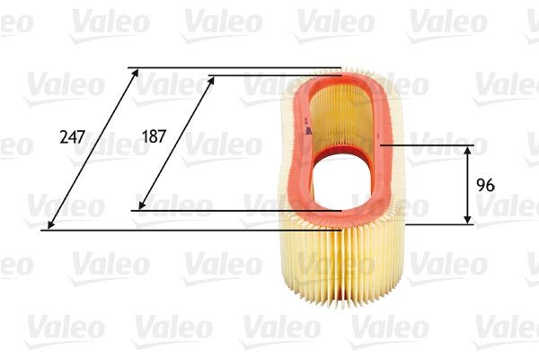 VALEO Air filter Article number: 585643 cheaply
