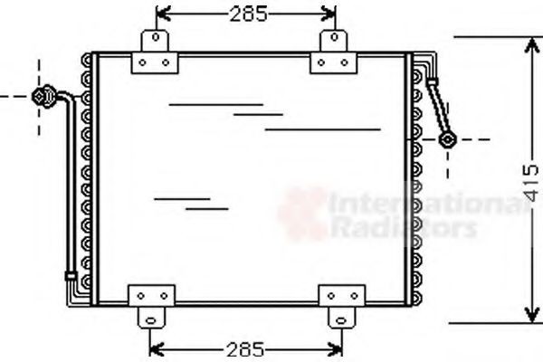 VAN WEZEL Air conditioning condenser Article number: 43005180 cheaply