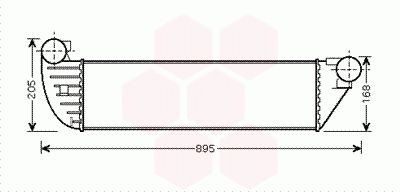 VAN WEZEL Intercooler Article number: 43004397 cheaply