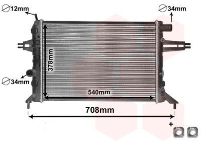 VAN WEZEL Engine radiator Article number: 37002272 cheaply