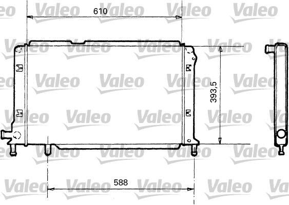 VALEO Engine radiator Article number: 810985 cheaply