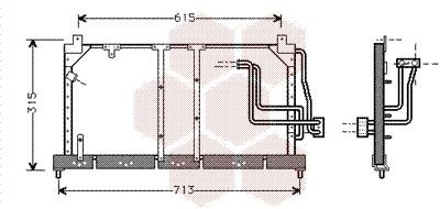 VAN WEZEL Air conditioning condenser Article number: 37005224 cheaply