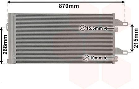 VAN WEZEL Air conditioning condenser Article number: 09005246 cheaply