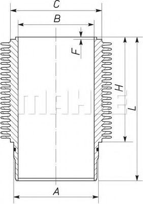 MAHLE ORIGINAL Cylinder Sleeve Article number: 151WR09 cheaply