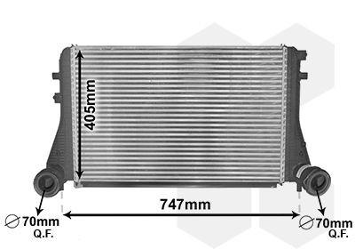VAN WEZEL Intercooler Article number: 58004227 cheaply