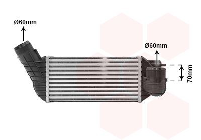 VAN WEZEL Intercooler Article number: 40004341 cheaply