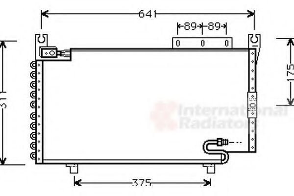 VAN WEZEL Air conditioning condenser Article number: 13005162 cheaply