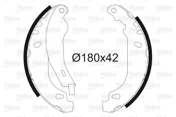 VALEO Brake Shoe Set Article number: 562040 cheaply