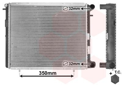 VAN WEZEL Engine radiator Article number: 43002045 cheaply