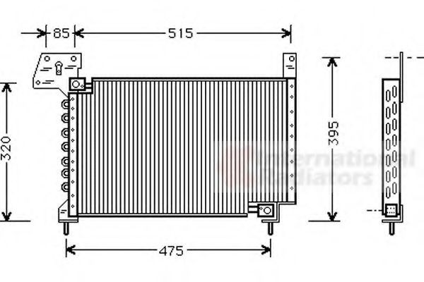 VAN WEZEL Air conditioning condenser Article number: 27005105 cheaply