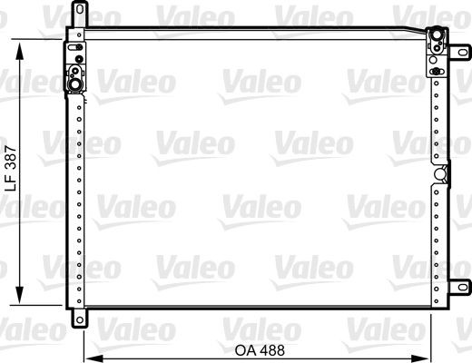 VALEO Air conditioning condenser Article number: 814293 cheaply