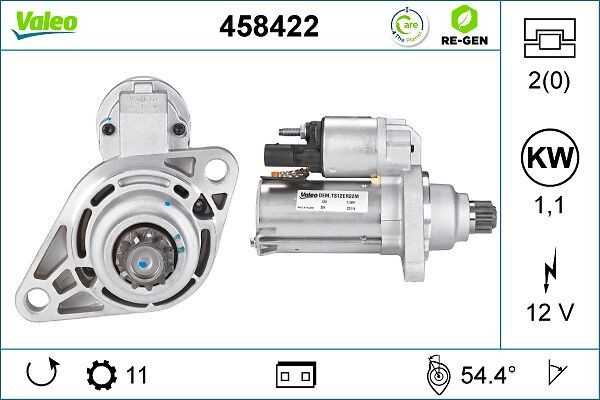 VALEO Starter Varenummer: 458422 billige