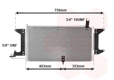VAN WEZEL Air conditioning condenser Article number: 58005141 cheaply