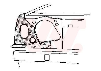 VAN WEZEL Front Cowling Article number: 3727264 cheaply