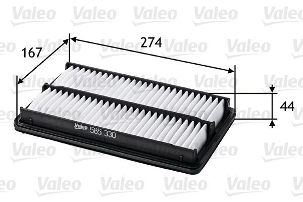 VALEO Air filter Article number: 585330 cheaply