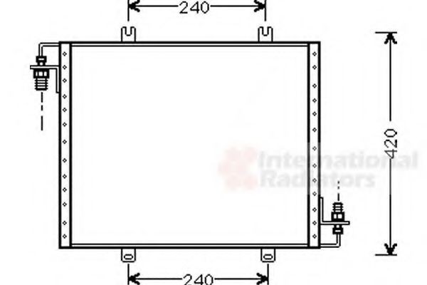 VAN WEZEL Air conditioning condenser Article number: 43005175 cheaply