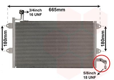 VAN WEZEL Air conditioning condenser Article number: 58005143 cheaply