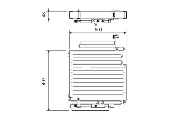 VALEO Air conditioning condenser Article number: 814288 cheaply