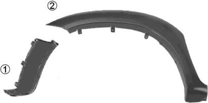 VAN WEZEL Fender flare Article number: 5486521 cheaply