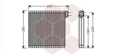 VAN WEZEL Air conditioning evaporator Article number: 5300V483 cheaply