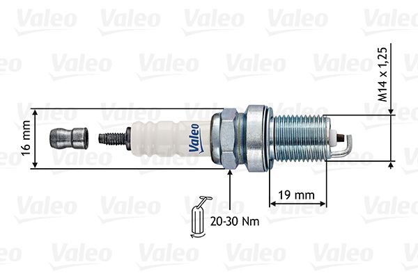 VALEO Spark plug Article number: 246870 cheaply
