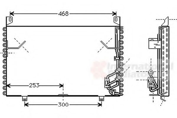 VAN WEZEL Air conditioning condenser Article number: 06005199 cheaply