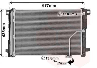 VAN WEZEL Air conditioning condenser Article number: 30005450 cheaply