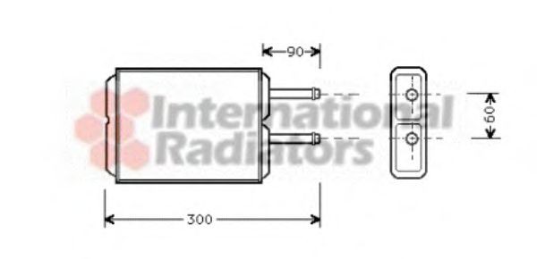 VAN WEZEL Heater matrix Article number: 27006124 cheaply