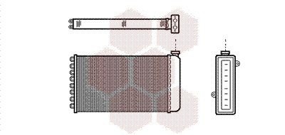 VAN WEZEL Heater matrix Article number: 02006057 cheaply