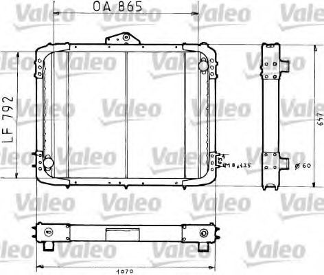VALEO Engine radiator Article number: 730726 cheaply