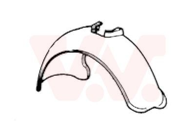 VAN WEZEL Wheel arch liner Article number: 1736434 cheaply