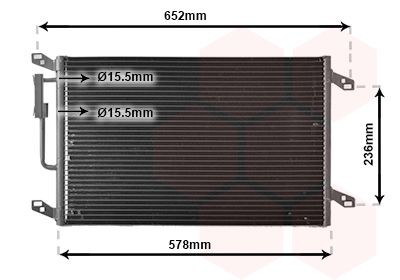 VAN WEZEL Air conditioning condenser Article number: 73005080 cheaply