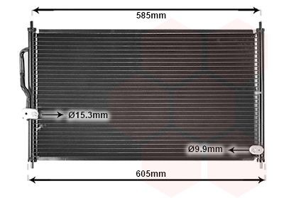 VAN WEZEL Air conditioning condenser Article number: 25005062 cheaply